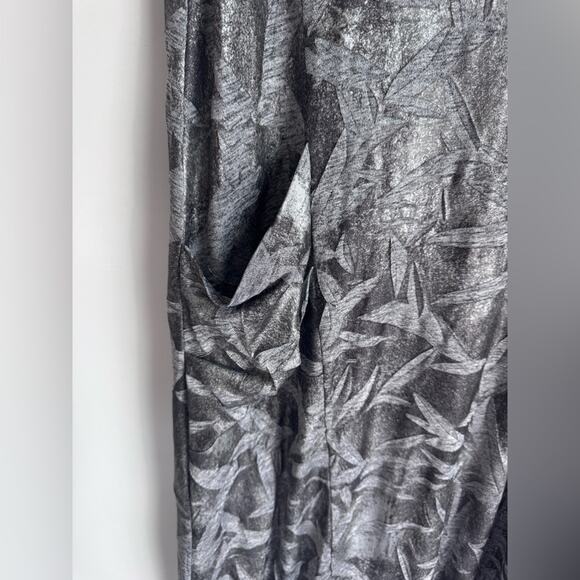 LACE Lagenlook Minimalist Gray Dress‎ Size XL French Canada Cut Out Texture - Picture 5 of 9